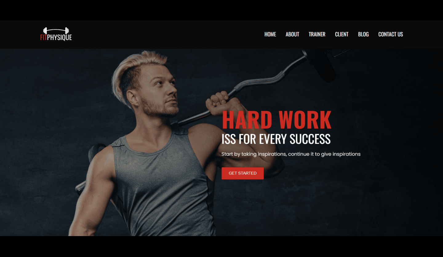 Gym Website